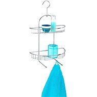 WENKO KUOPIO - Corner Shelf 36x29x15cm, Chrome - Bathroom Shelf