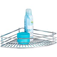 WENKO MILANO - Corner shelf 32x23x6 cm, chrome - Bathroom Shelf