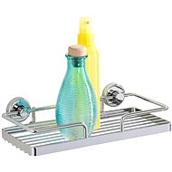 WENKO PowerLoc SION - Wall Shelf 26x14x5cm, Chrome - Bathroom Shelf