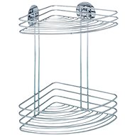 WENKO TurboLoc - Corner Shelf 23x23x42cm, Matt - Bathroom Shelf