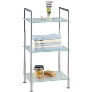 WENKO STYLE - Bathroom Shelf with Three Shelves, Chrome - Bathroom Shelf