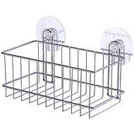 WENKO WITHOUT DRILLING StaticLoc OSIMO - Large Wall Shelf, Metallic Shiny - Bathroom Shelf