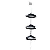 WENKO WAVE - Corner Shelves for Telescopic Rods, Matt - Bathroom Shelf