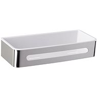 WENKO WITHOUT DRILLING Premium Plus - Wall Shelf, Metallic Shiny - Bathroom Shelf