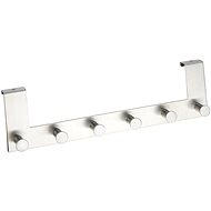 WENKO CELANO - Hanging door hanger for clothes 40x8x11 cm, stainless steel - Bathroom Hook