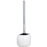 WENKO PEBBLE - WC Brush 12x11x25cm, White - Toilet Brush