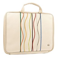 Krusell RADICAL Laptop Slim Case Stripe <16" ivory - Laptop Bag