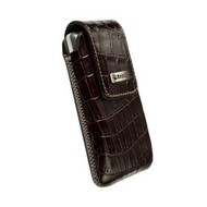 Krusell VINGA POUCH CROCO Medium Brown - Phone Case