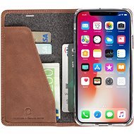 Krusell SUNNE 4 CARD Foliocase for the Apple iPhone X, brown - Phone Case