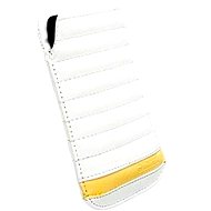 Krusell pouch IDRE mobile Large, white/yellow - Phone Case