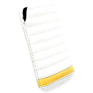Krusell pouch IDRE mobile L Long, white/yellow - Phone Case