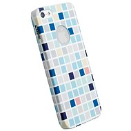 Krusell PRINTCOVER pro Apple iPhone 5 Blue Square - Phone Cover