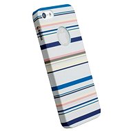Krusell PRINTCOVER pro Apple iPhone 5 Blue Stripe - Phone Cover