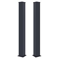 G21 Post for goal and gate 15 × 166 cm with base, anthracite, 2 pcs. - Fence Strut