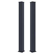 G21 Post for goal and gate 15 × 190 cm with base, anthracite, 2 pcs. - Fence Strut