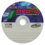 DVD-R médium MULTIDISC 4.7GB, 8x speed, balení 10ks cakebox - -
