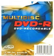 DVD-R médium MULTIDISC MINI 1.4GB, 8cm, 4x speed, balení v SLIM krabičce - -