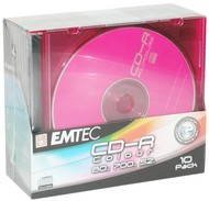 EMTEC CD-R Rainbow 10pcs color in SLIM box - Media