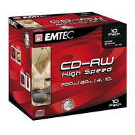 EMTEC CD-RW 10pcs in jewel box - Media