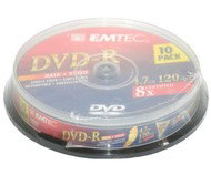 DVD-R médium EMTEC Fantastic Security 4.7GB, 8x speed, balení 10ks cakebox - -