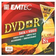 DVD+R médium EMTEC Fantastic Security 4.7GB, 8x speed, balení v krabičce - -