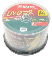 DVD+R médium EMTEC Fantastic Security 4.7GB, 8x speed, balení 50ks cakebox - -