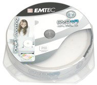 DVD+R médium EMTEC Printable Fantastic Security 4.7GB, 8x speed, balení 10ks cakebox - -