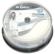 DVD+R médium EMTEC Printable Fantastic Security 4.7GB, 8x speed, balení 25ks cakebox - -