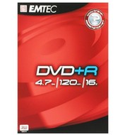 DVD+R médium EMTEC Fantastic Colours 4.7GB, 16x speed, balení v DVD krabičce - -