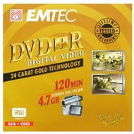 DVD+R médium EMTEC 24 Carat Gold Technology 4.7GB, 4x speed, balení v krabičce - -