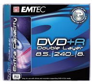 EMTEC DVD+R Dual Layer Fantastic Security 5pcs in box - Media