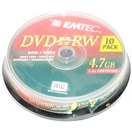 EMTEC DVD+RW Fantastic Security 10pcs cakebox - Media