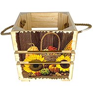 Genex Box OK1-PUMPKIN 19 × 19 × 18 wooden - Storage Box