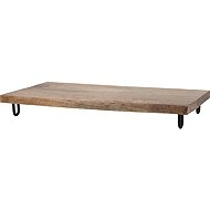Serving board on foot, mango wood, 49 × 25 cm, height 6 cm - Cutting Board
