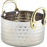 GENWARE Stainless steel serving dish, wrought surface, height 50 mm, diameter 92 mm - Small Bowl