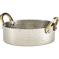 GENWARE Stainless steel serving dish, wrought surface, height 35 mm, diameter 120 mm - Small Bowl
