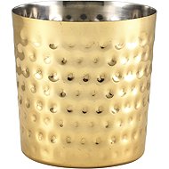 GENWARE Stainless steel serving dish, fluted, height 85 mm, diameter 85 mm, gold - Small Bowl