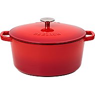 Gerlach Cast iron pot with lid. NATUR 26 cm 5 l red - Pot
