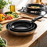 Gerlach Set of 4 pcs 20/24/28 cm ILAG XERA DUR 2 + Removable handle 1 pcs SMART STEEL - Cookware Set