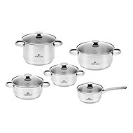 Gerlach FIRST Stainless steel cookware set 10 pcs - Cookware Set