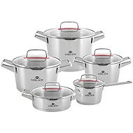 Gerlach SUPERIOR Stainless steel cookware set 10 pcs - Cookware Set