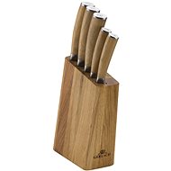 Gerlach Set of knives in block 5 pcs NATUR - Knife Set