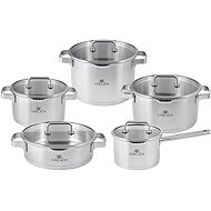 Gerlach PRESTIGE PLUS Stainless steel cookware set 10 pcs - Cookware Set