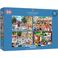 GIBSONS School Day Puzzle 4 × 500 pieces - Jigsaw Puzzle