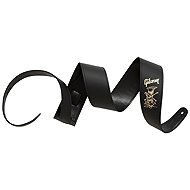 Gibson AS-SLSH-GLD Slash Premium Leather Guitar Strap, Gold - Guitar Strap