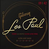 Gibson SEG-LES9 Les Paul Premium Electric Guitar Strings 9-42 Ultra Light - Saiten