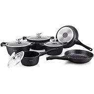 GiftyCity Royalty dinnerware set, 10 pcs, black - Kitchenware Set