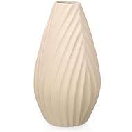 GIFTDECOR Ceramic vase Diagonal stripe beige - Vase