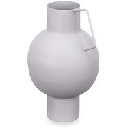 GIFTDECOR Metal decorative vase 23 cm light grey - Vase