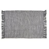 Giftdecor Cotton fringed carpet, grey, 80 × 120 cm - Carpet